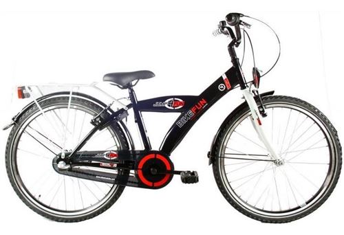 Bike Fun City Velo Garcon 24 Pouces Garcon 3sp Frein A Retropedalage Noir Velos Achat Prix Fnac