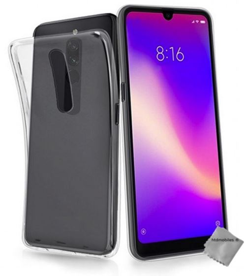 Housse etui coque silicone gel fine pour Xiaomi Redmi 8 avec verre trempe - TRANSPARENT TPU