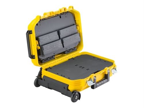 Stanley Fatmax - Valise à Roulette pour Outils - Aluminum Handle, Polypropylène Renforcé En Fibre De Glasse, Charnière En Métal, Loquet Métallique