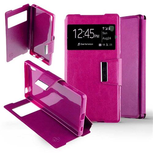Etui Folio pour Sony Xperia Z5 - Rose Fushia