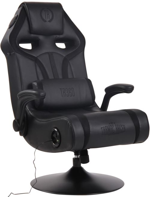 Chaise Gaming Sonore Multimédia pivotante Sonoma Hauts-parleurs Port USB Caisson de basse intégrés - Couleur Noir
