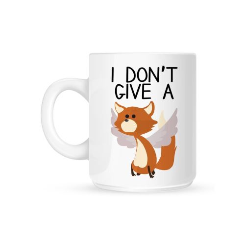 Grindstore - Tasse I DONT GIVE A FLYING FOX (Taille unique) (Blanc) - UTGR635