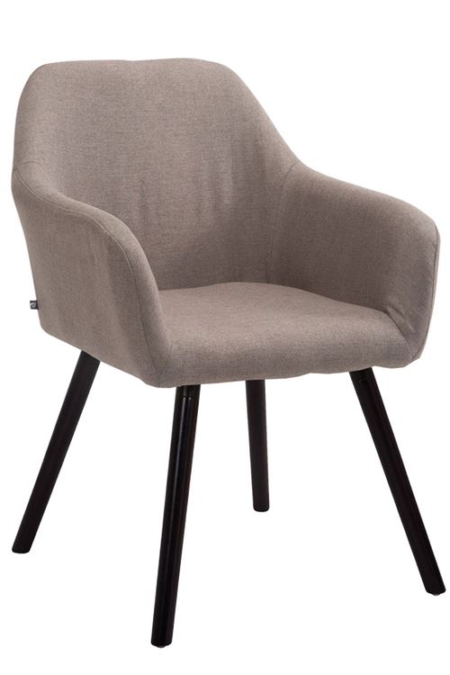 Chaise visiteur Achat V2 tissu , Taupe/Café
