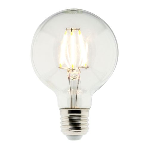 Elexity Blanc Zenitech - Ampoule Déco Filaments Led E27 6W - Chaud - 600Lm 2700K - Image 2
