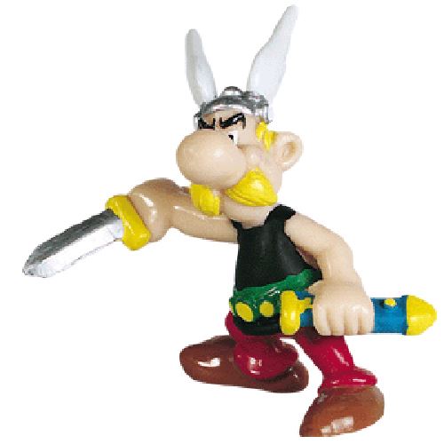 fig. asterix tenant l'epee