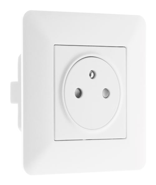 Non Communiqué Blanc Zenitech - Prise Affleurante 2P+T 16A Simple Artezo