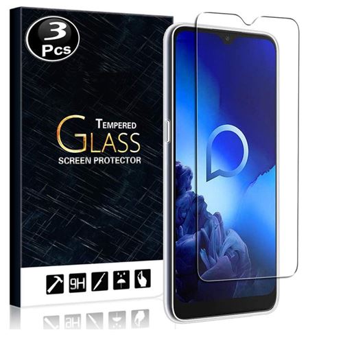 Vitre protection ecran pour alcatel 1S (2020) Verre trempé incassable lot de [X3]