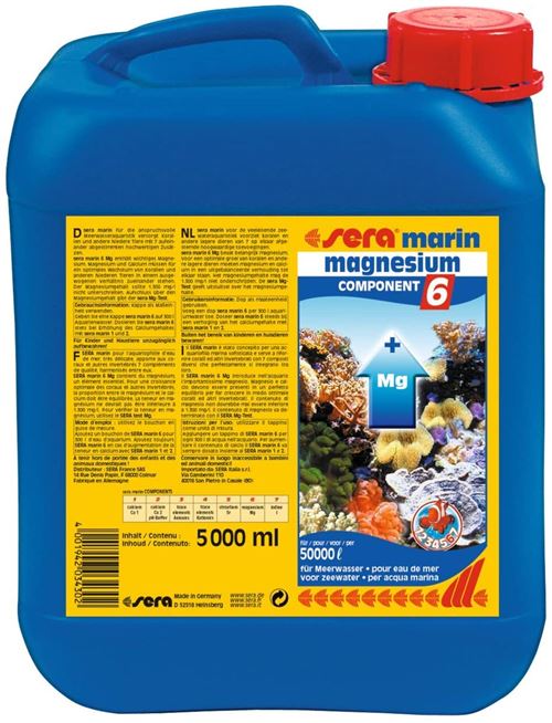 Meilleurs prix pour Sera Marin Component 6 Magnesium, 5000 ml