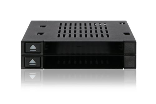 Icy Dock flexidock MB522SP-B Rack Amovible sans Support pour 2 x SATA/SAS SSD/HDD 2,5 (6,4)