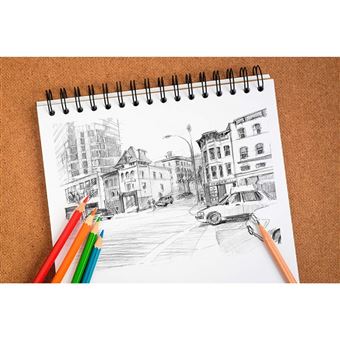 Bloc spiralé Clairefontaine Sketch A5 100 feuilles