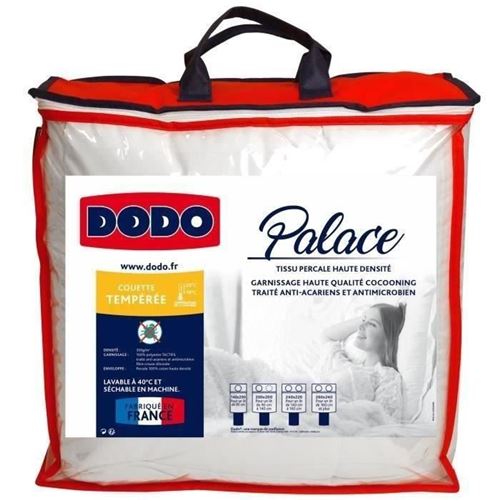 DODO Couette temperee Palace - 240 x 260 cm - Blanc