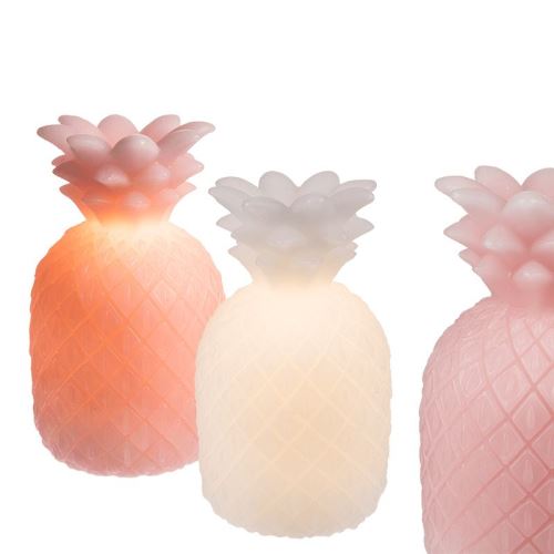 ananas lumineux en cire 16 cm