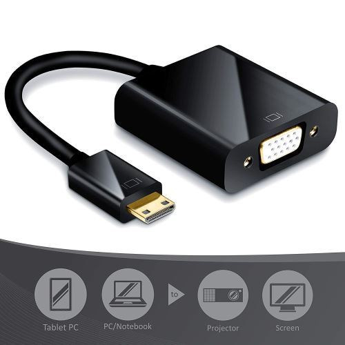 INECK® Convertisseur Mini-HDMI (type C) vers VGA