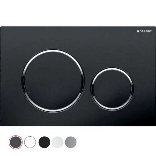 Geberit actuator plate sigma20 for dual flush black bright c