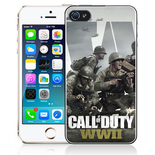 Coque pour iPhone 5C call of duty ww2 personnages