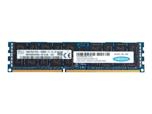 Origin Storage - DDR3L - module - 16 Go - DIMM 240 broches - 1333 MHz / PC3L-10600 - 1.35 V - mémoire enregistré - ECC - pour Lenovo ThinkServer TD340 70B4, 70B5, 70B6, 70B7