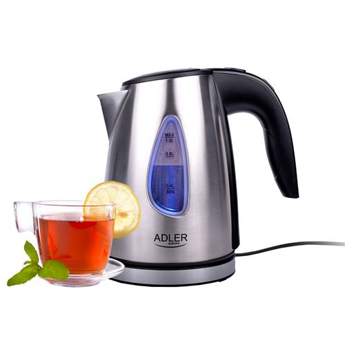 Adler Ad 1203 - Bouilloire - 1 Litre - 1.6 Kwatt - Métal