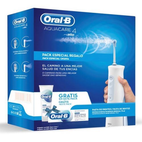 Hydropulseur dentaire Braun AquaCare 4 75 ml Blanc