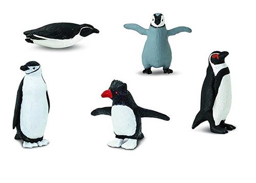 Wild Republic collection pingouin noir/blanc 5 pièces