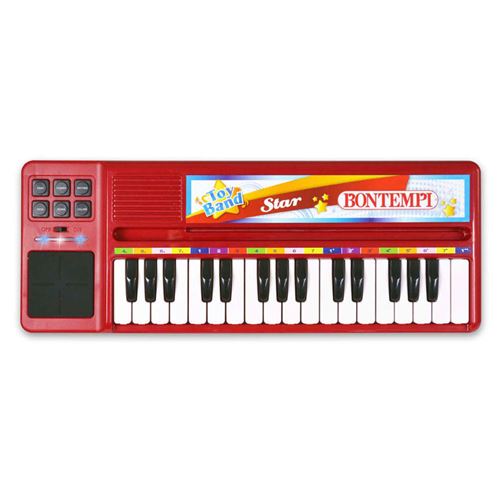 Bontempi Clavier électronique avec 32 touches Rouge