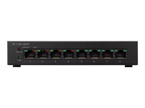 Cisco Small Business SF110D-08HP - commutateur - 8 ports - non géré