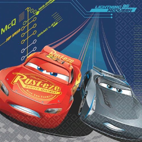 Disney Cars 3 Serviettes en Papier [16 par paquet]