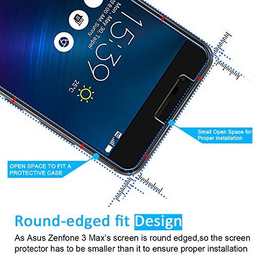iVoler [Pack de 4] Verre Trempé ASUS Zenfone 3 Max ZC520TL 5.2 Pouces, Film Protection en Verre trempé écran Protecteur vitre