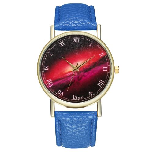 Montre Star Tendance Tendance Quartz Montre Pourpre Galaxy T340-ABleu foncé