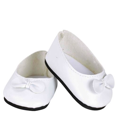 Ballerines blanches noeud 39/48cm