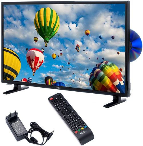 Xoro HTC 2448 Téléviseur LED 60 cm 24 Pouces EEC A (A++ - E) DVB-T2, DVB-C, DVB-S, HD Ready, Lecteur DVD, CI+ Noir