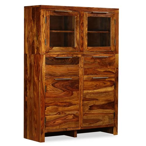 vidaXL Dressoir 100x35x140 cm massief sheeshamhout