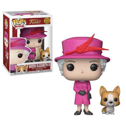 Figurine vinyle Royal Family Queen Elizabeth de Funko Pop + Protecteur Soft Pop