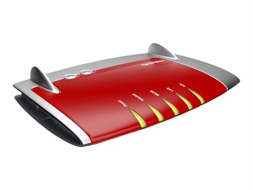 FRITZ! Box 4040 WLAN-Router Gigabit Ethernet Dual-Band (2,4 GHz/5 GHz) Rot, Silber