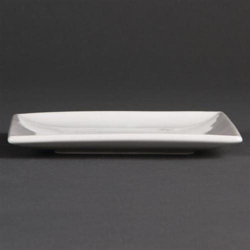 Assiettes carrées blanches olympia 295(l)mm