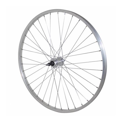 Roue vtt 26 arriere alu moy alu axe plein rl 7-6v. (vendu avec ecrou 10x100)