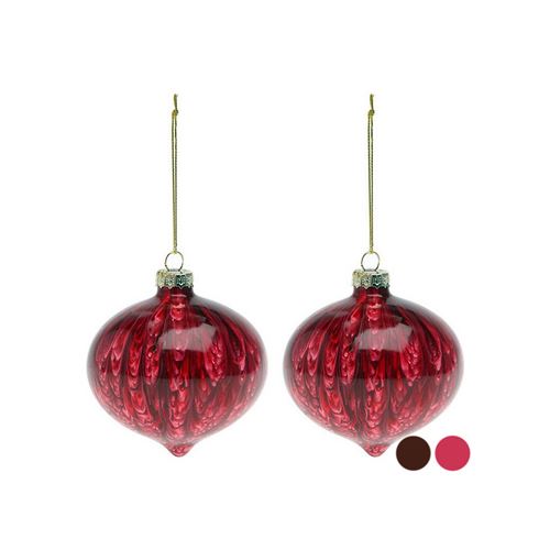 Boules de Noël (2 pcs) 112490 - Marron