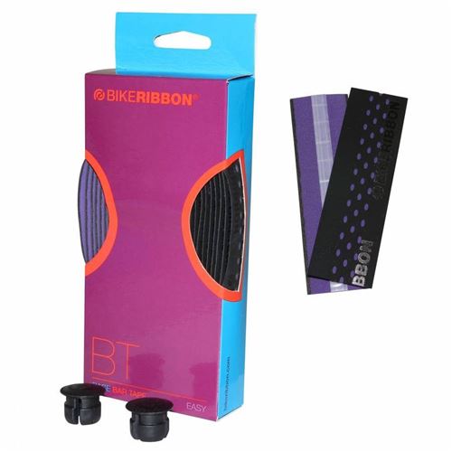 Ruban de guidon bikeribbon drop noir-violet