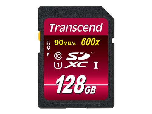 Transcend Ultimate series - carte mémoire flash - 128 Go - SDXC UHS-I