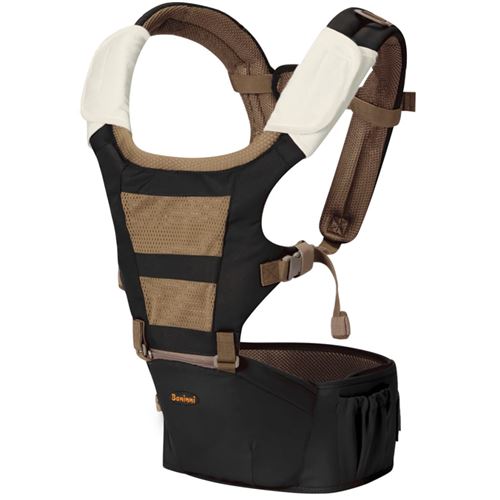 Baninni 3-in-1 Babydrager met heupstoeltje Porta 15 kg zwart BNBC003-BK