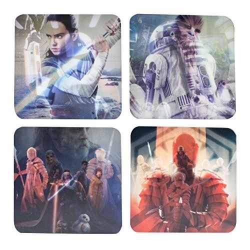 Star wars the last jedi lenticulaire dessous-de-verre, multicolore