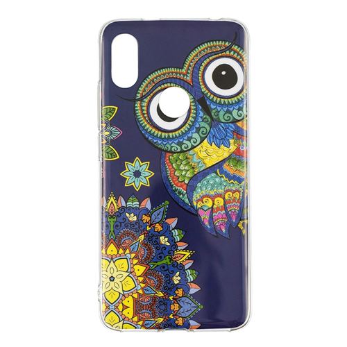 Coque en TPU lumineux hibou colorisée pour votre Xiaomi Redmi S2/Y2