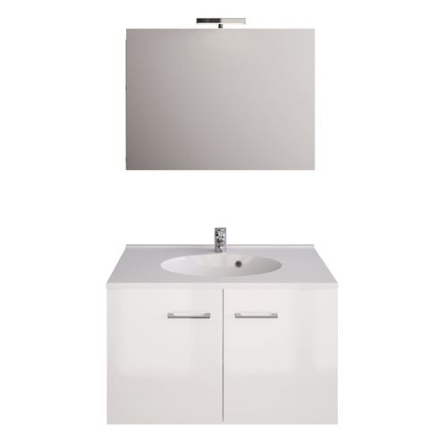 Ensemble de meubles Smart Pack - L. 80 cm - Blanc brillant