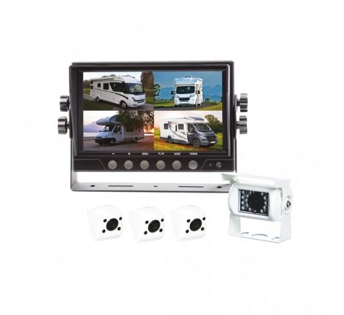 Kit Caméra de recul QUAD - Écran LCD 7 - 4 caméras - Câbles 15m RW4QUAD BEEPER
