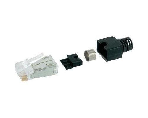 Fiche mâle modulaire blindée CAT 6 BEL Stewart Connectors SS-39200-006 SS-39200-006 Mâle droit Pôle: 8P8C transparent C