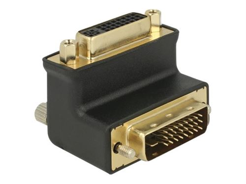 Delock 65866 dvi-d dvi-i noir adaptateur et connecteur de câbles tragant