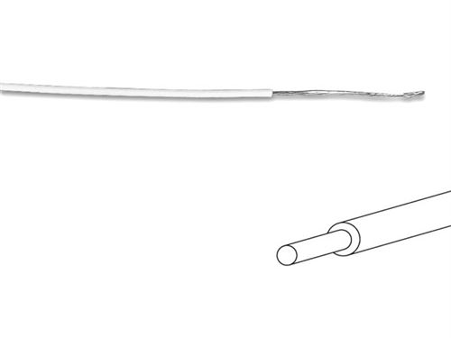 Fil de câblage - ø 1.4 mm - 0.2 mm² - monobrin - blanc velleman mowmw
