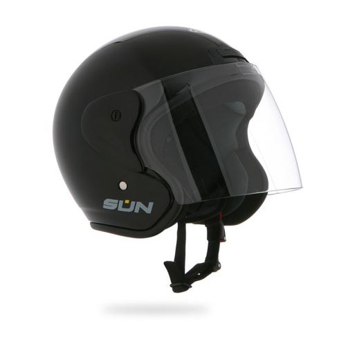 Stormer Casque Jet Sun Noir Brillant