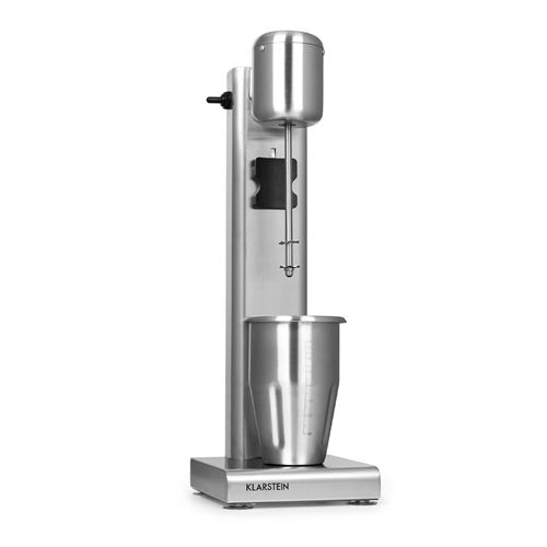Klarstein Kraftpaket Pro - Mixeur À Milkshakes Et À Shakes Protéinés - 80W - Inox Argent