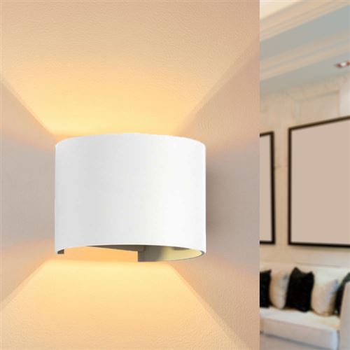 Applique Murale Blanche LED 6W IP54 Rond - SILAMP