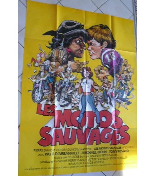 Les Motos Sauvages AFFICHE CINEMA ORIGINALE